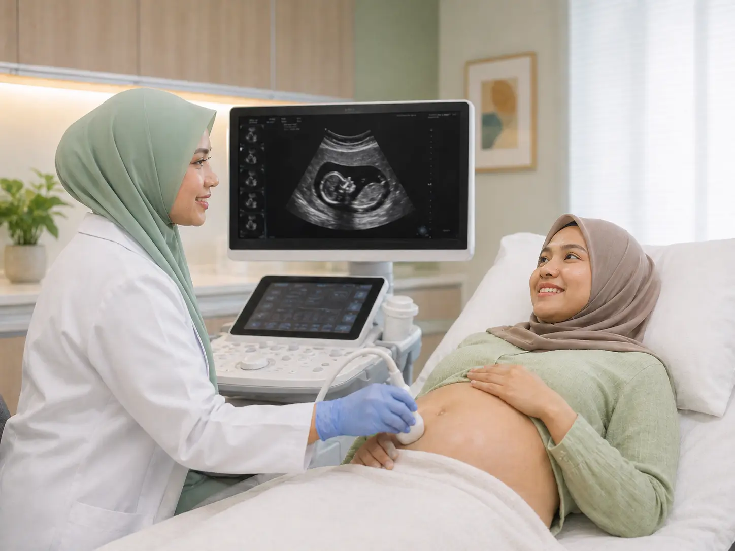 Pregnancy growth scan at Klinik Dr Care Rawang